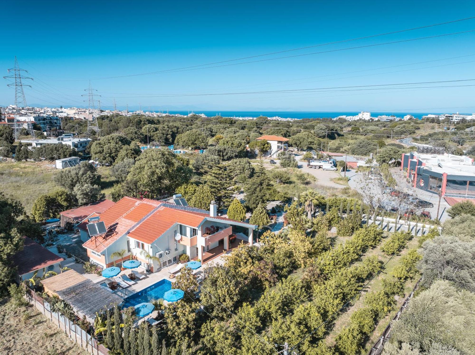Artzy Villa Rhodes City Exterior photo