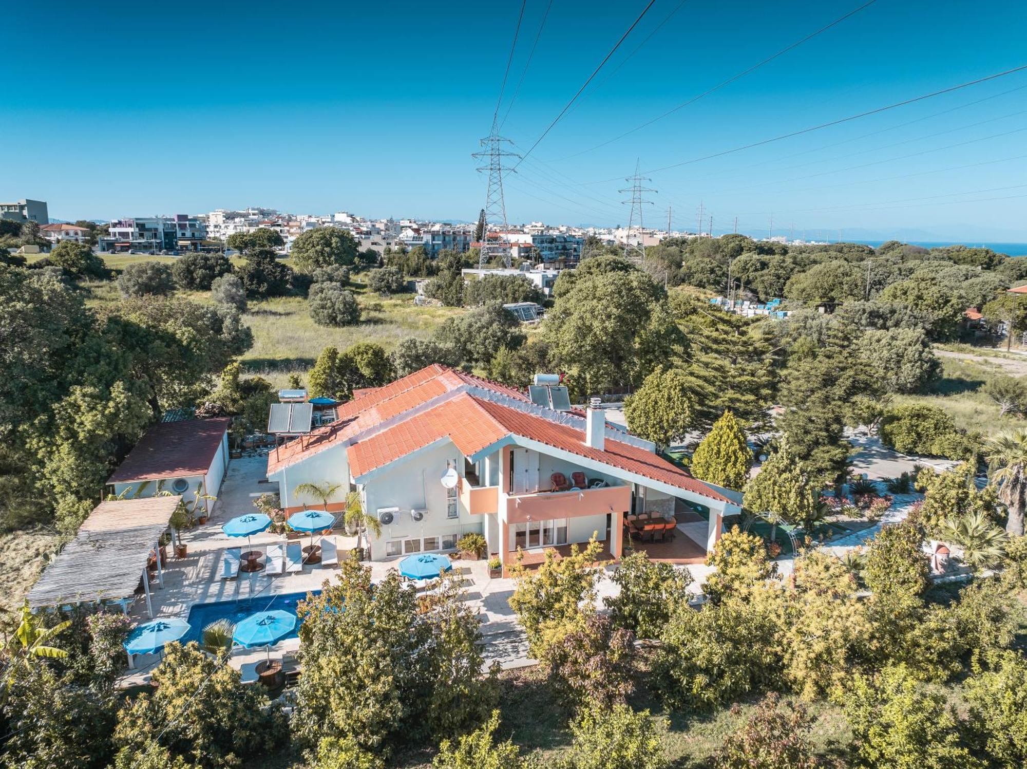Artzy Villa Rhodes City Exterior photo